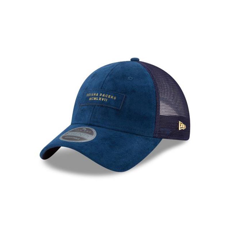 NBA Indiana Pacers Trucker 9Twenty Adjustable (VPJ5152) - Blue New Era Caps